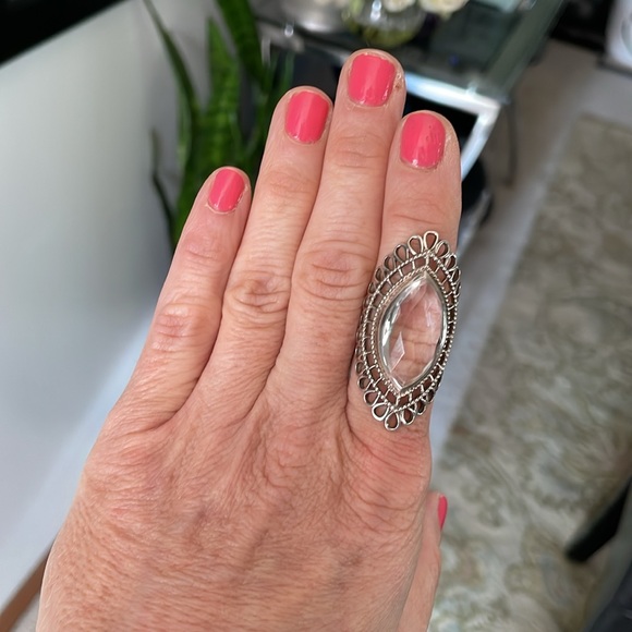 New Sterling Austrian crystal ring - Picture 8 of 8